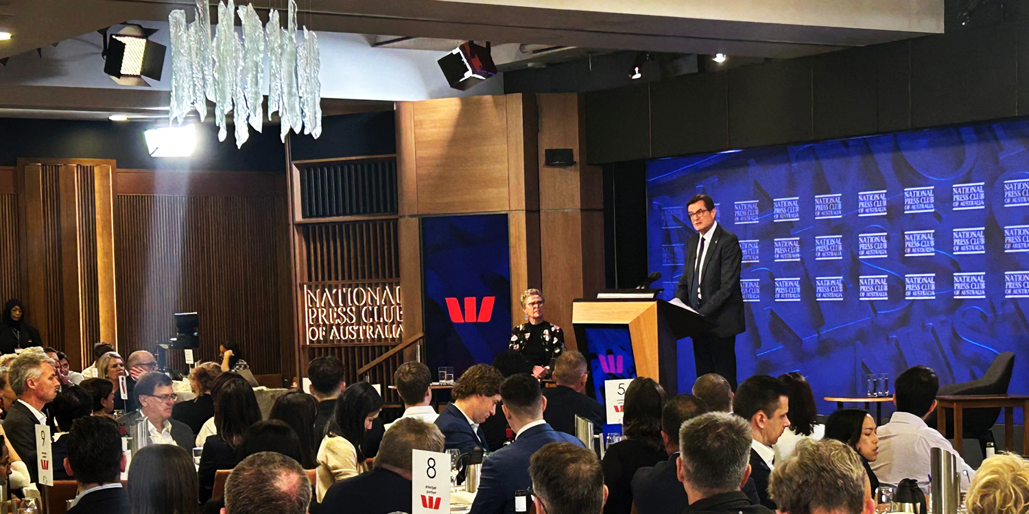 The Hon Greg Combet AM Chair, Net Zero Economy Agency, delivering a speech to an audience at the National Press Club, Canberra The Hon Greg Combet AM Chair, Net Zero Economy Agency, delivering a speech to an audience at the National Press Club, Canberra
