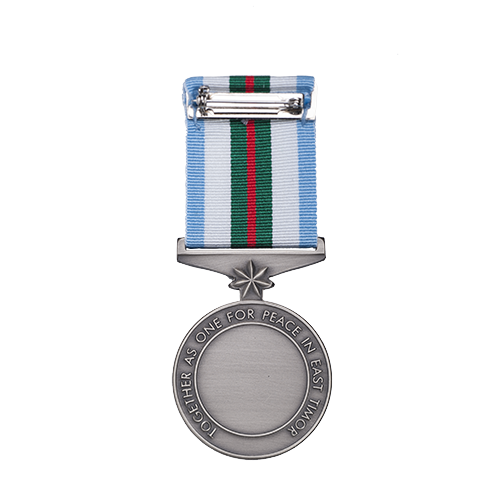 International Force East Timor Medal back International Force East Timor Medal back