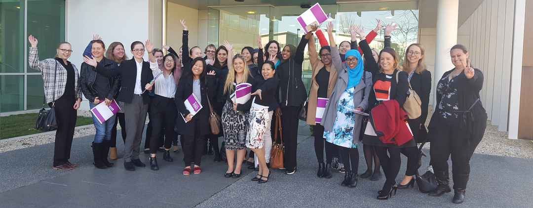 Photograph of PM&C staff at the Women in Cyber mentoring event