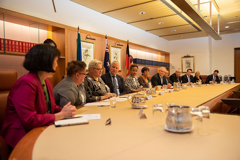 Roundtable meeting with the Prime Minister, Cabinet Ministers and the Coalition of Aboriginal and Torres Strait Islander Peak Organisations, January 2020. Credit: Department of the Prime Minister and Cabinet