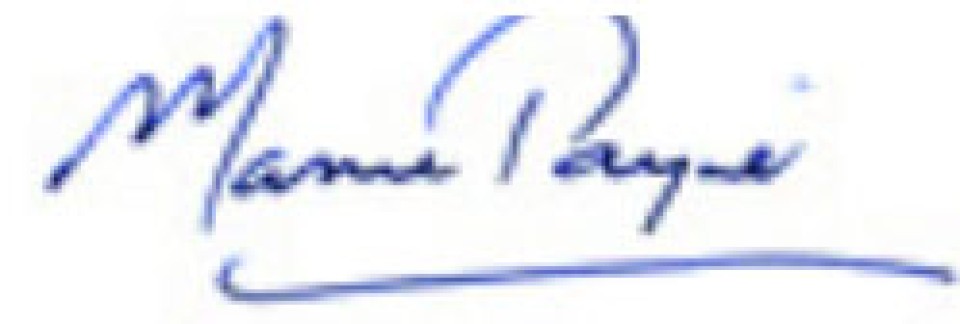 Signature of Senator the Hon Marise Payne