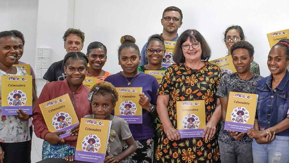 ABC International Development, supported by the Australian Department of Foreign Affairs and Trade, has supported young women in Vanuatu and Tonga to raise awareness on cybersafety.