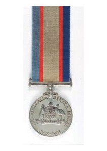 Australia Service Medal 1939-1945 back