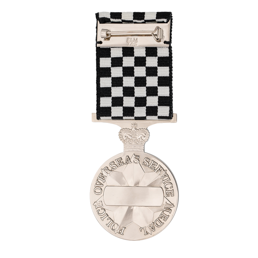 Police Overseas Service Medal back