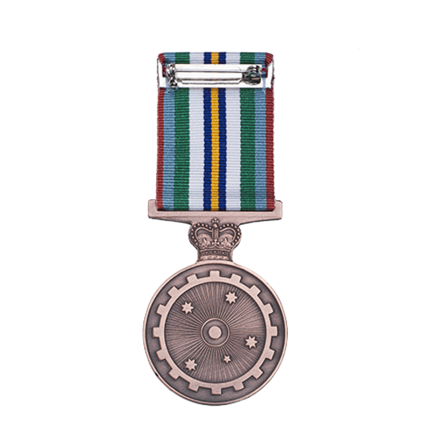 Anniversary of National Service 1951-1972 Medal back