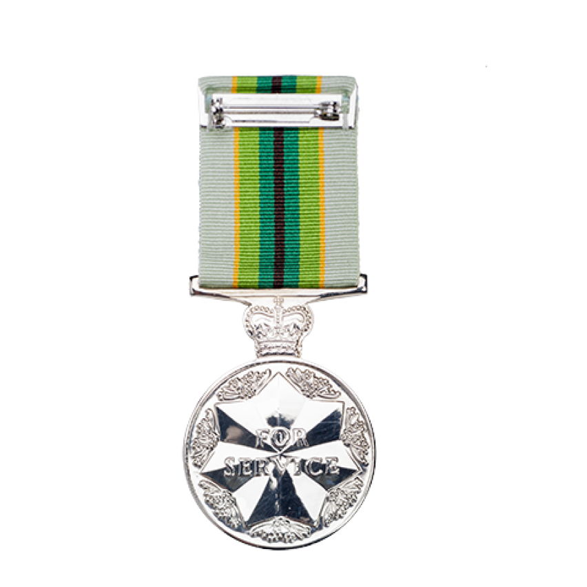 Australian Service Medal back