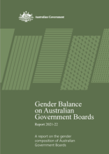Gender Balance on Australian Government Boards Report 2021-22