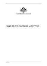 Cover of Code of Conduct for Ministers