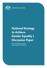 National Strategy to Achieve Gender Equality | Discussion Paper