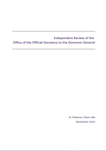 Independent Review of the Office of the Official Secretary to the Governor-General