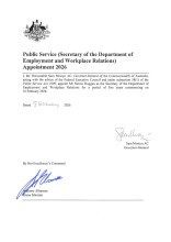 Instrument of appointment Mr Simon Duggan