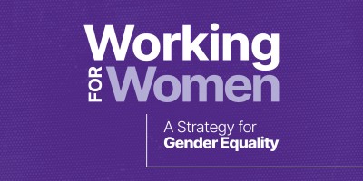 Working for women, a strategy for gender equality.