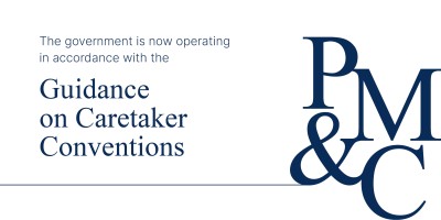The government is now operating in accordance with the Guidance on Caretaker Conventions