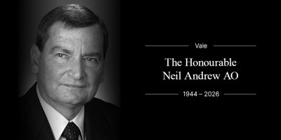 Vale the Honourable Neil Andrew AO, 1944 to 2026.