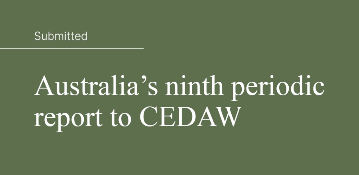 Submitted: Australia’s ninth periodic report to the Committee on the ...