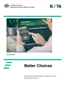Applying behavioural insights to online wagering
