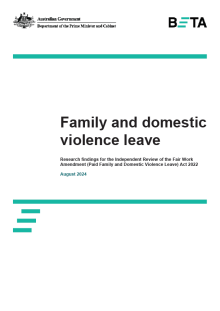 Paid family and domestic violence leave