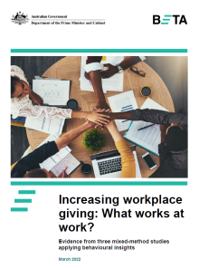 Increasing workplace giving